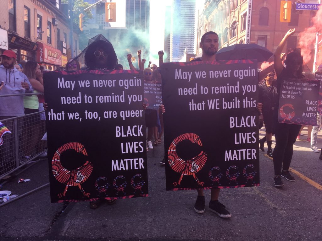 Black Lives Matter signs